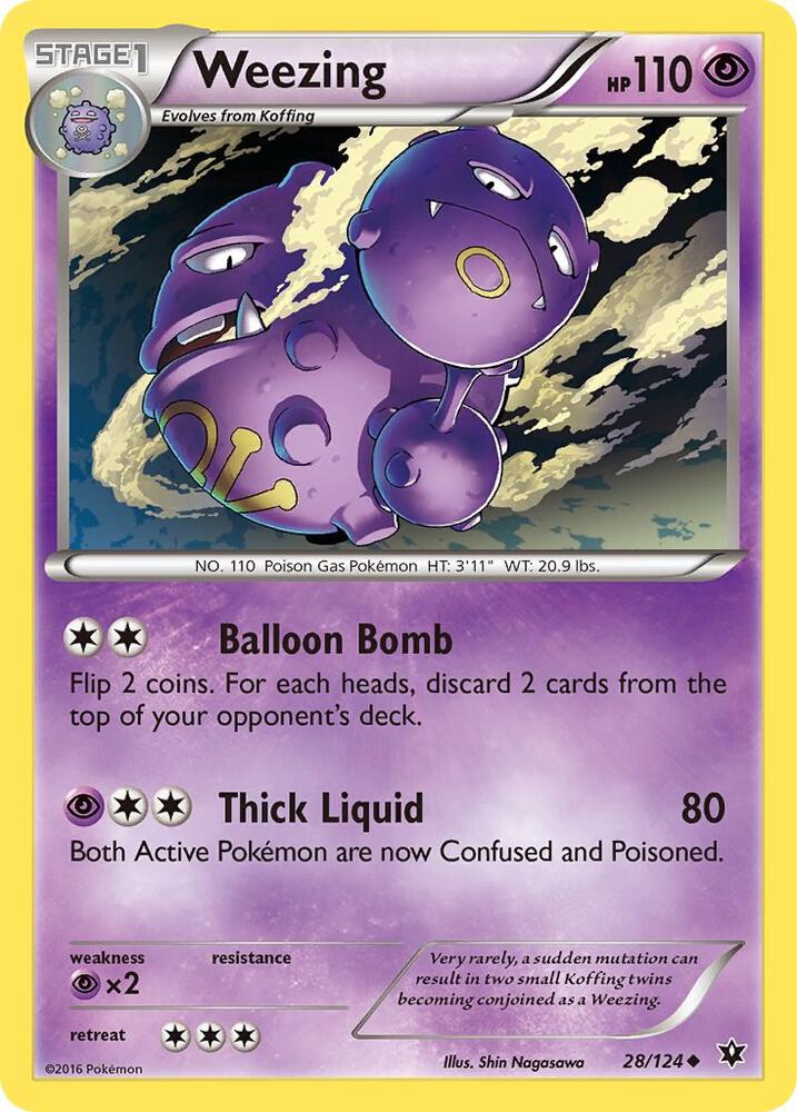 Weezing 28/124 (Reverse Holofoil) - NM