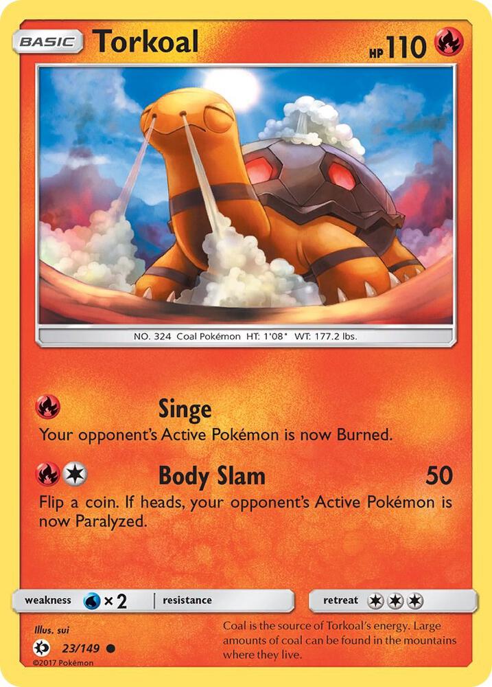 Torkoal 23/149 (Reverse Holofoil)- NM