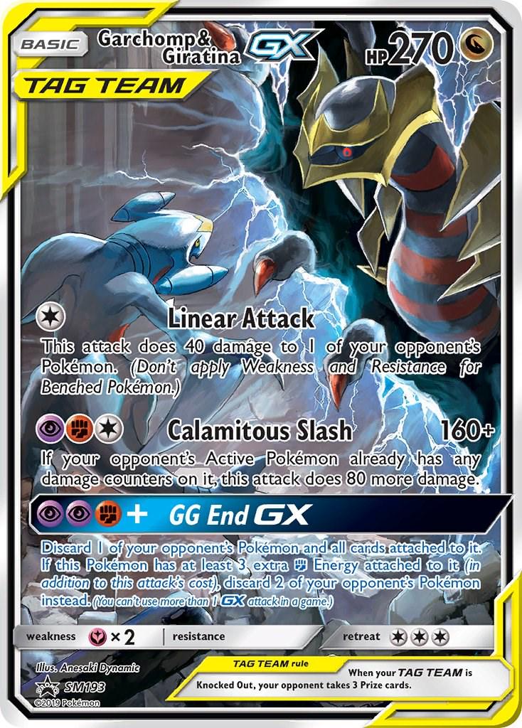 Garchomp Giratina Tag Team GX SM193 LP Sun Moon promo Pokemon card — KeepitSealdz