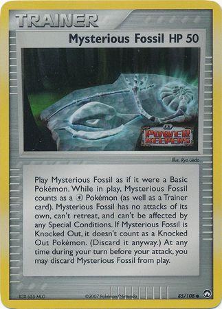 Mysterious Fossil 85/108 Reverse Holofoil LP EX era Pokemon card — KeepitSealdz