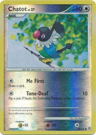 Chatot (Reverse Holofoil) 74/130- NM