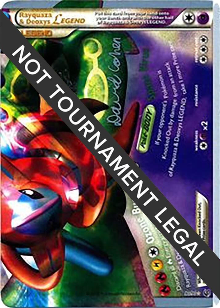 Rayquaza & Deoxys Legend 90/90 (David Cohen 2011 Signature) - NM
