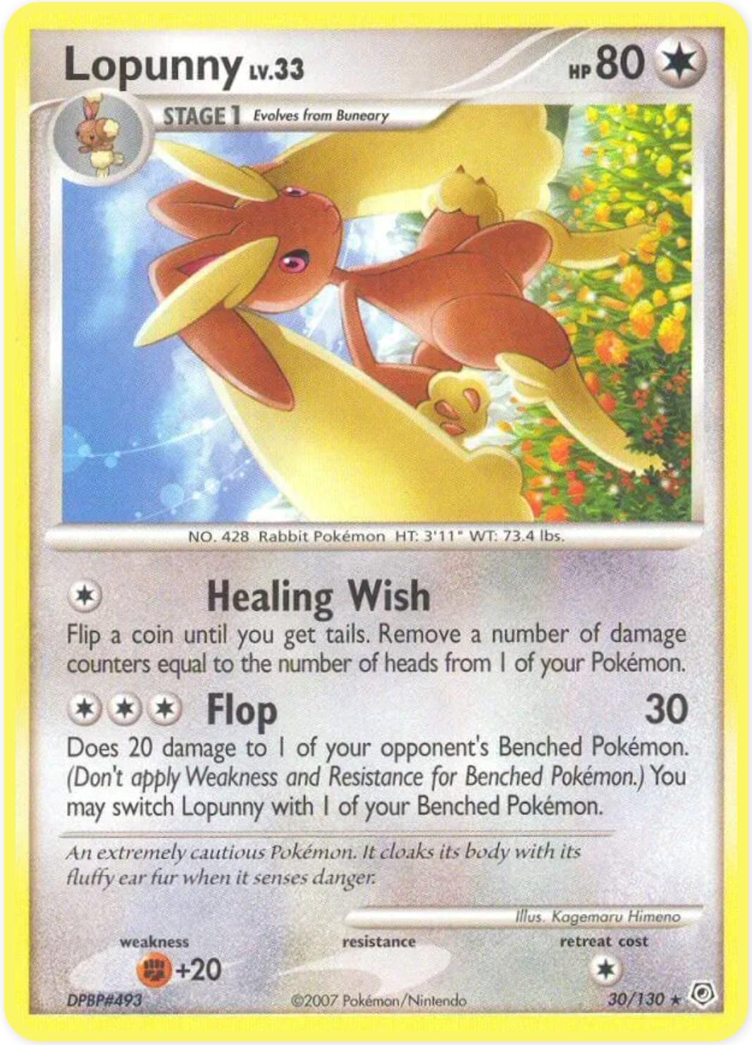 Lopunny 30/130 (Reverse Holofoil) - LP