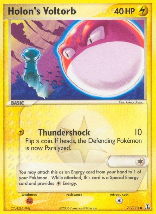 Holon's Voltorb 71/113 NM EX era Pokemon card — KeepitSealdz