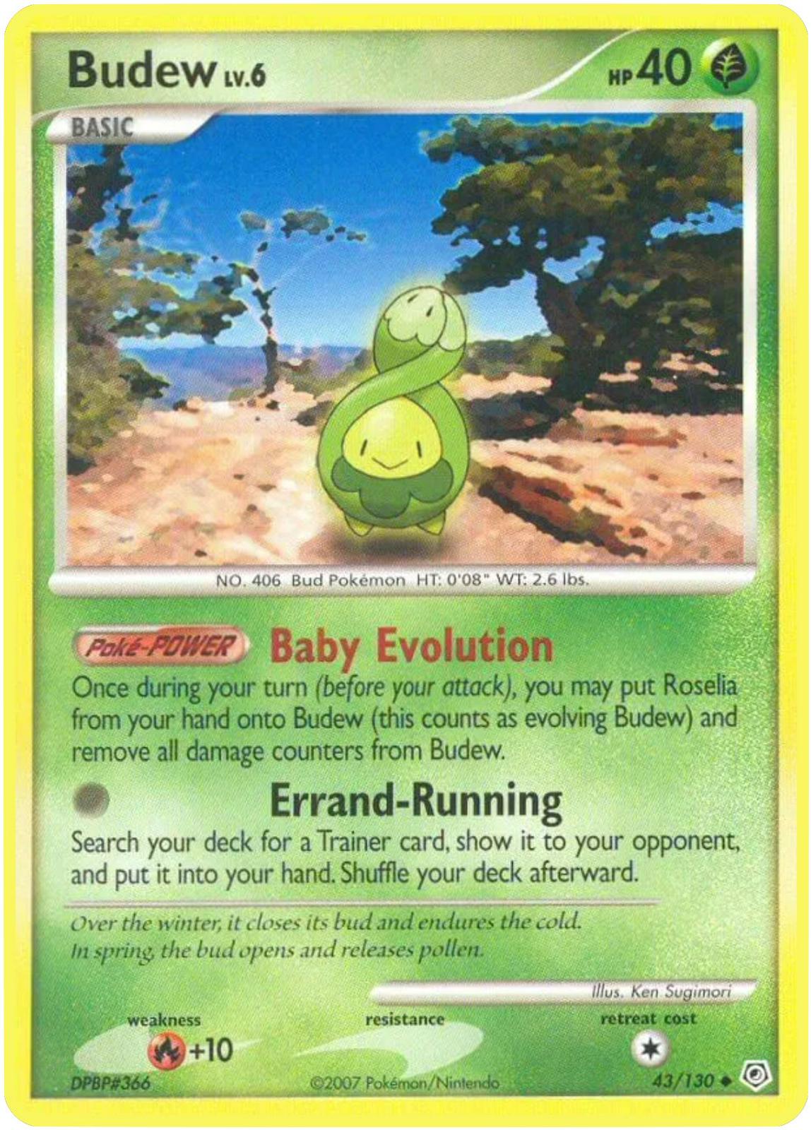 Budew 43/130 (Reverse Holofoil) - LP