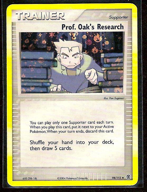 Prof. Oak's Research (Reverse Holofoil) 98/112 - NM