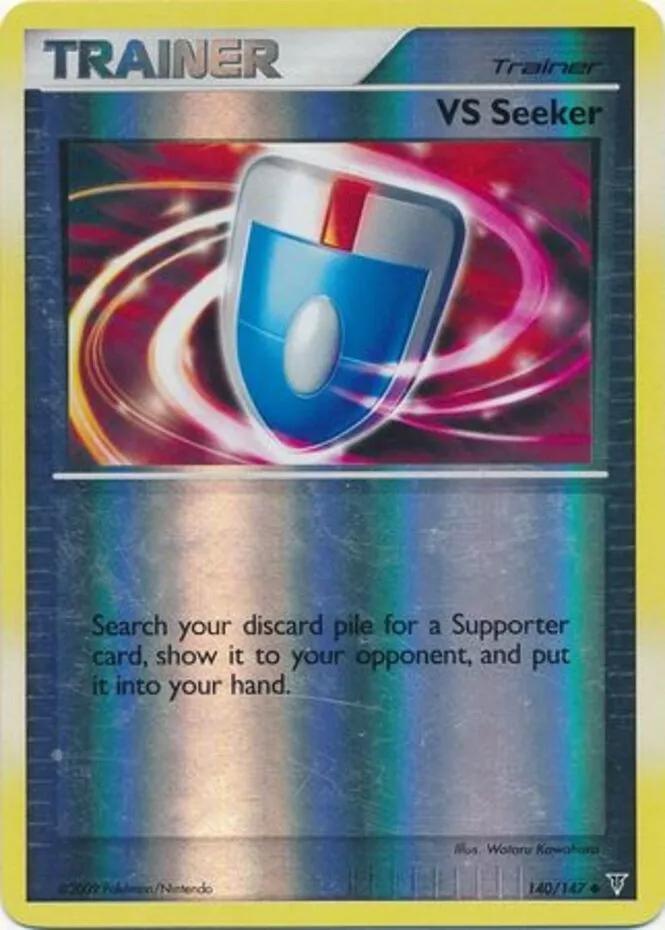 VS Seeker 140/147 Reverse Holofoil LP Platinum era Pokemon card — KeepitSealdz