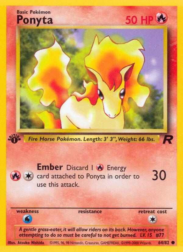 1st Ed. Ponyta 64/82 - NM