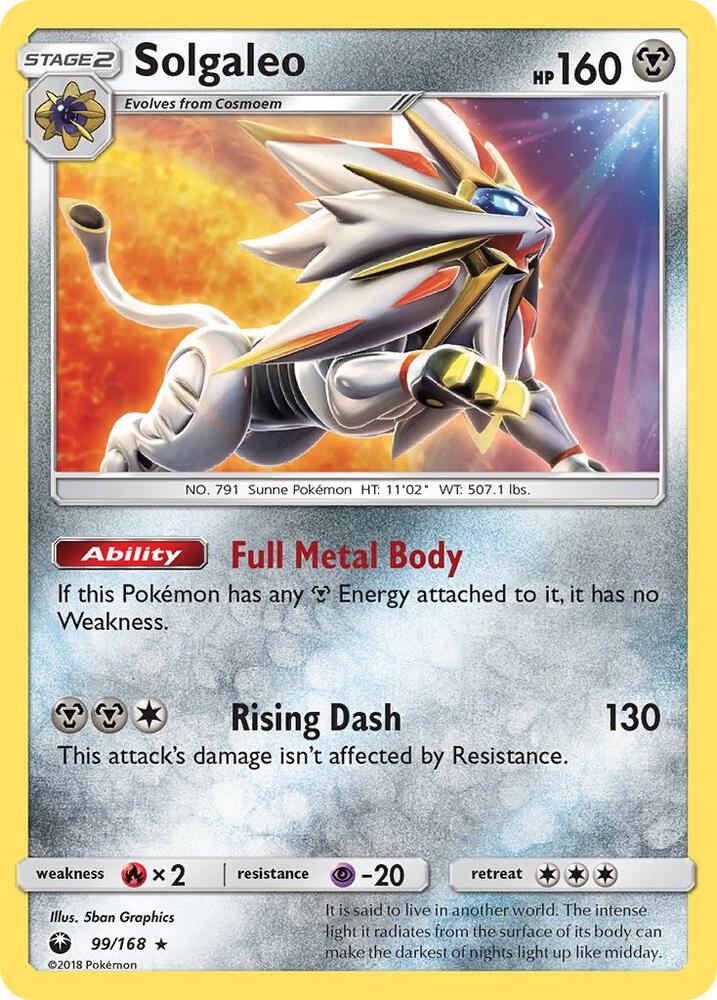 Solgaleo 99/168 (Reverse Holofoil)- NM