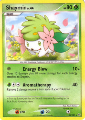 Shaymin 38/127 LP Platinum era Pokemon card — KeepitSealdz