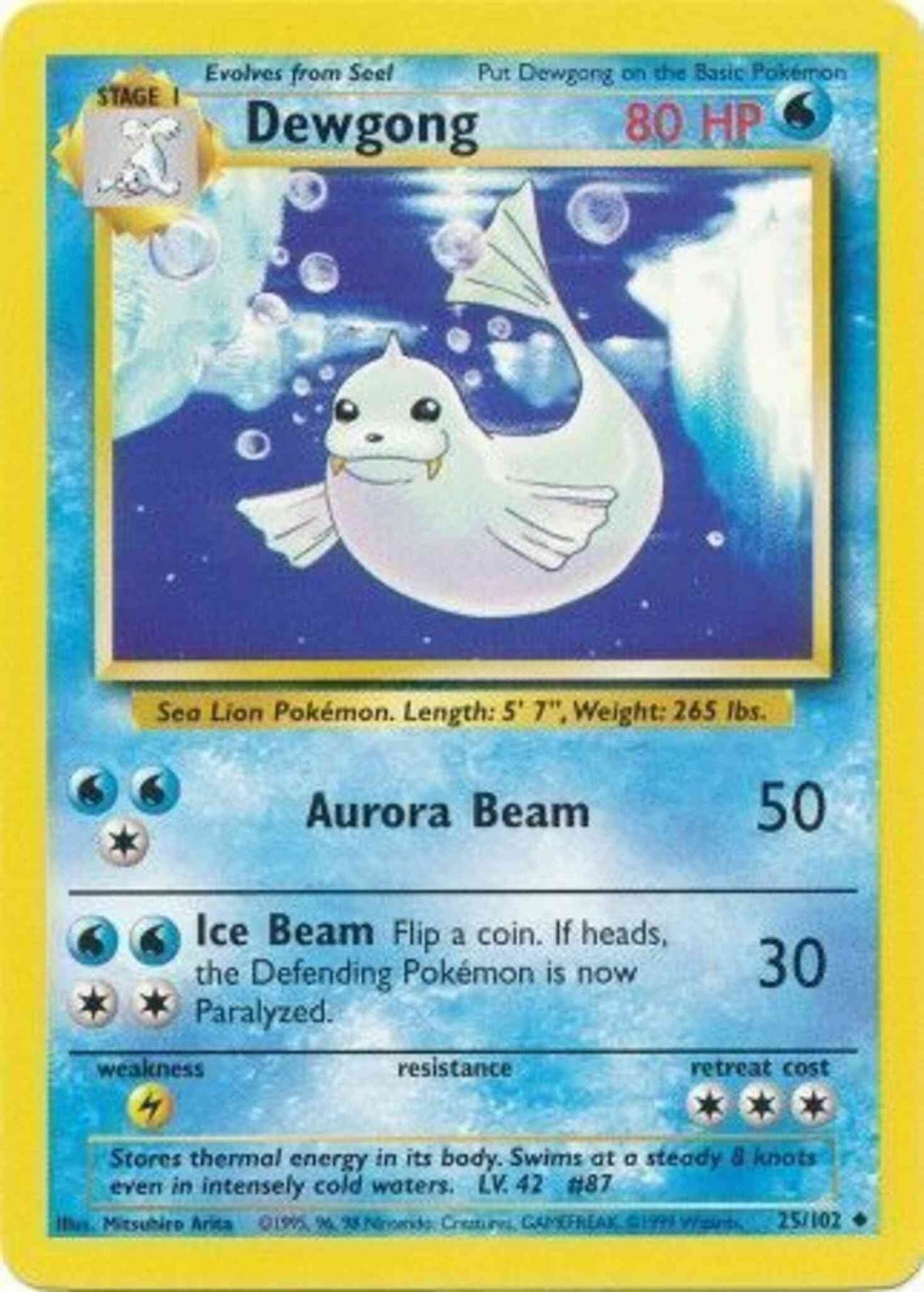 Dewgong 25/102 - NM
