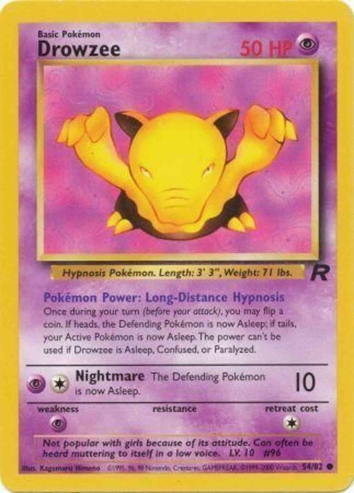 Drowzee 54/82 - NM