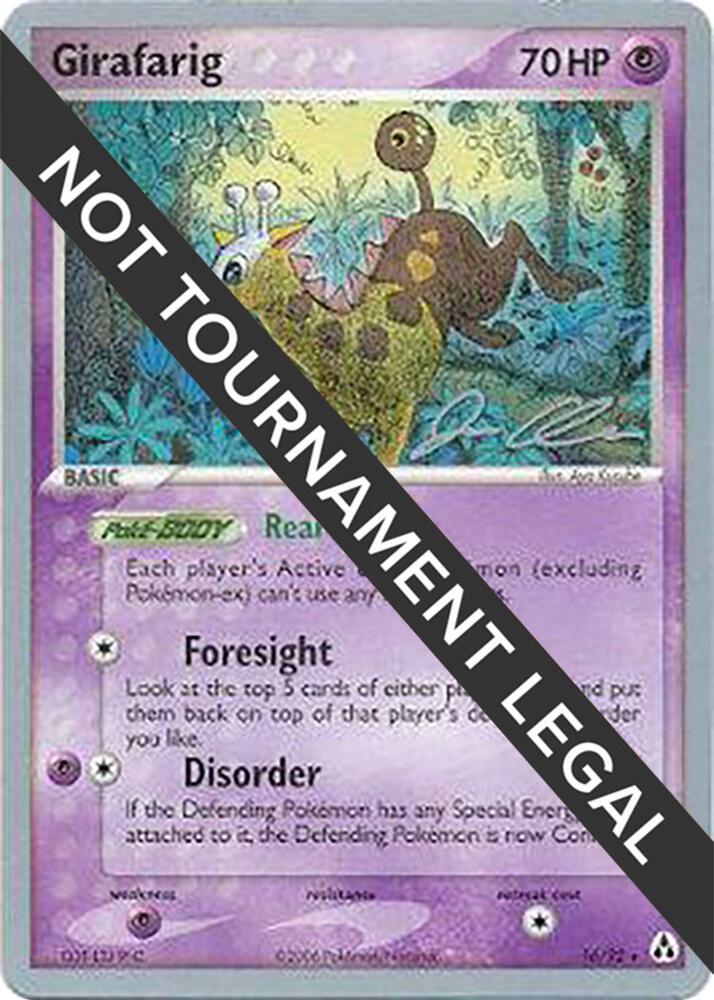 Girafarig (Jason Klaczynski Signature 2006) 16/92 - NM