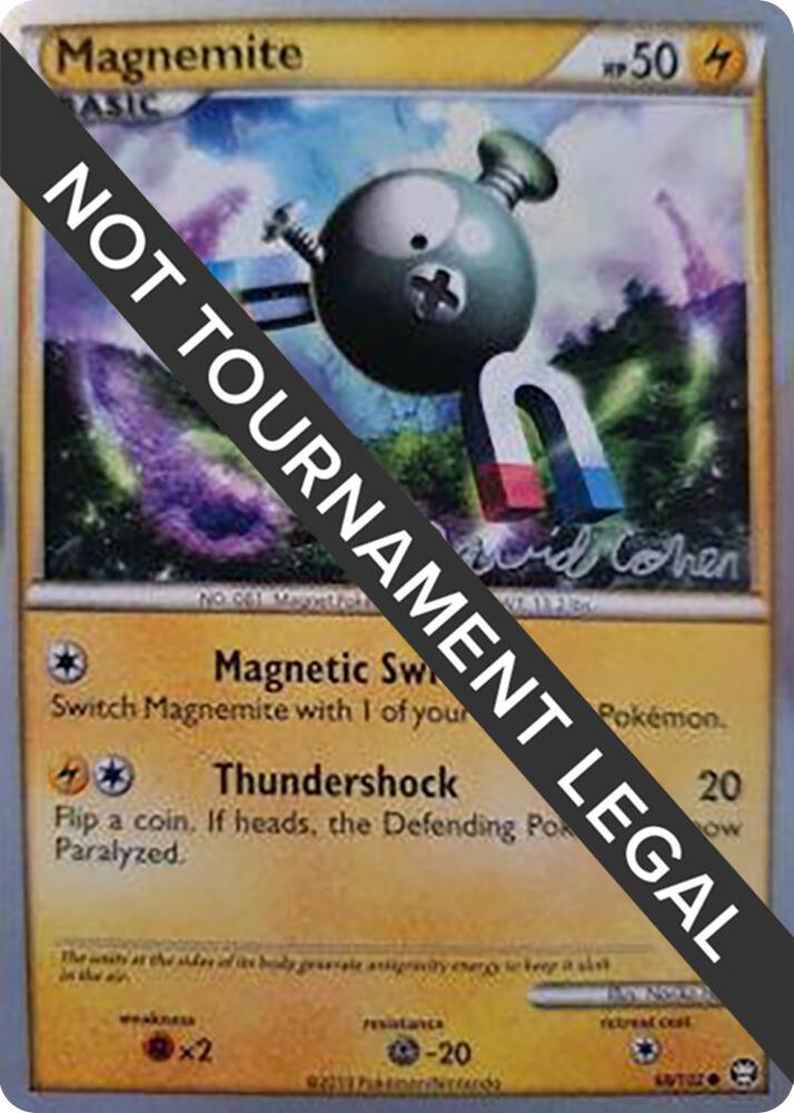 Magnemite 68/102 (David Cohen 2011 Signature) - NM