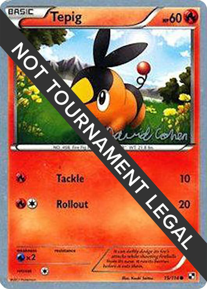 Tepig 15/114 (David Cohen 2011 Signature) - NM