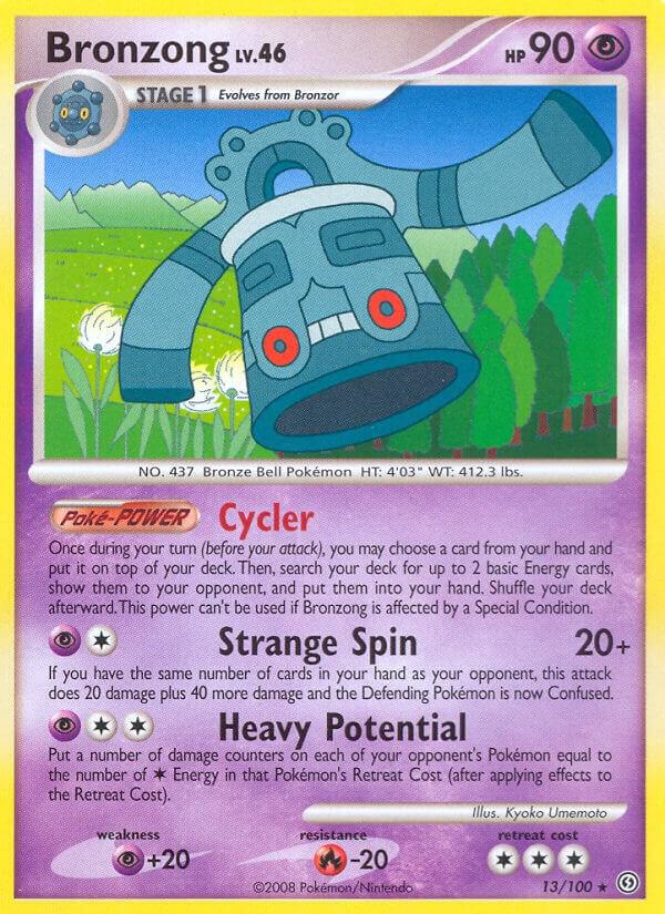 Bronzong 13/100 LP Diamond Pearl era Pokemon card — KeepitSealdz