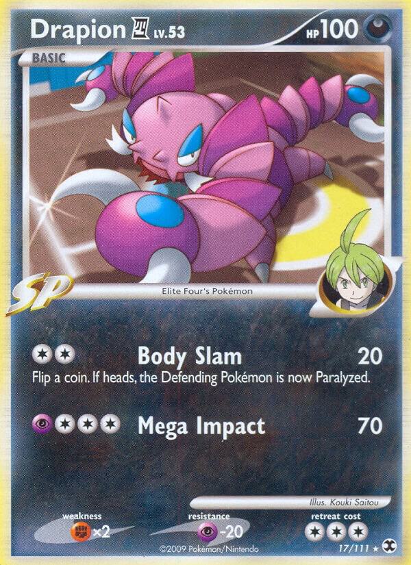 Drapion 17/111 LP+ Diamond Pearl era Pokemon card — KeepitSealdz