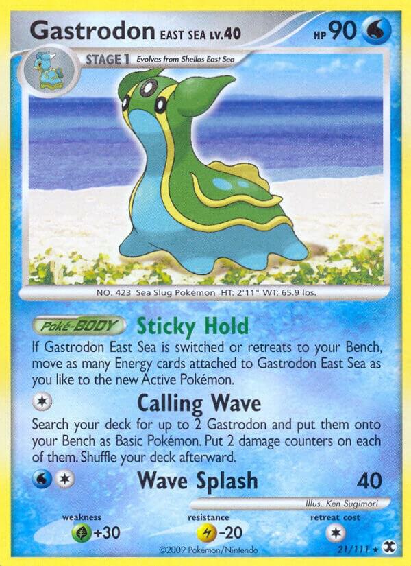 Gastrodon East Sea 21/111 NM Diamond Pearl era Pokemon card — KeepitSealdz