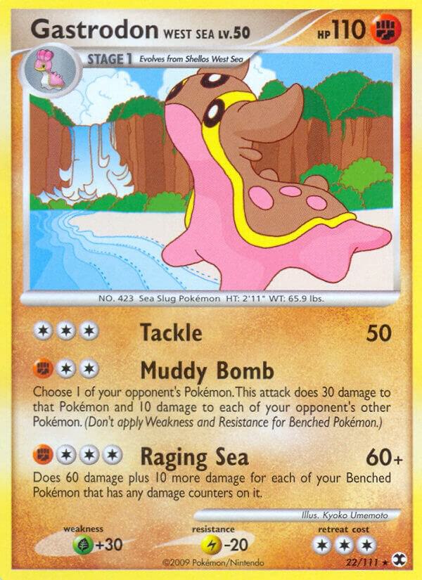 Gastrodon West Sea 23/111 LP Diamond Pearl era Pokemon card — KeepitSealdz