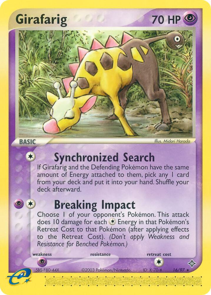 Girafarig 16/97 - NM