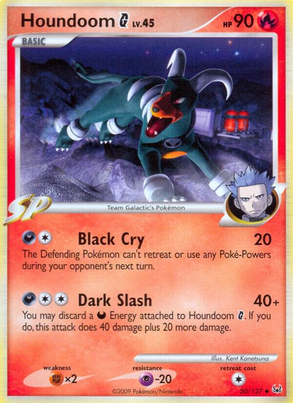 Houndoom G 50/127 LP Platinum era Pokemon card — KeepitSealdz