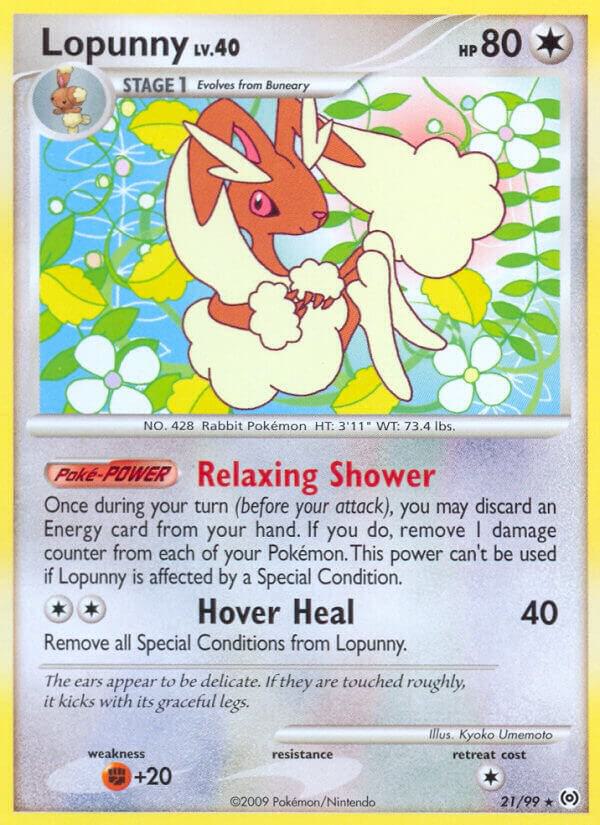 Lopunny 21/99 NM Diamond Pearl era Pokemon card — KeepitSealdz
