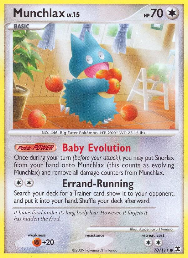 Munchlax 70/111 LP+ EX era Pokemon card — KeepitSealdz