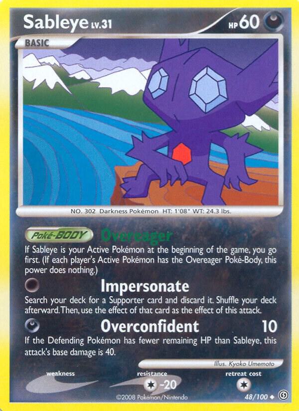 Sableye 48/100 LP EX era Pokemon card — KeepitSealdz
