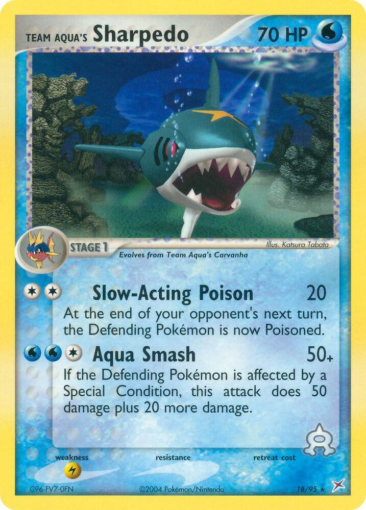 Team Aqua's Sharpedo 18/95 - NM