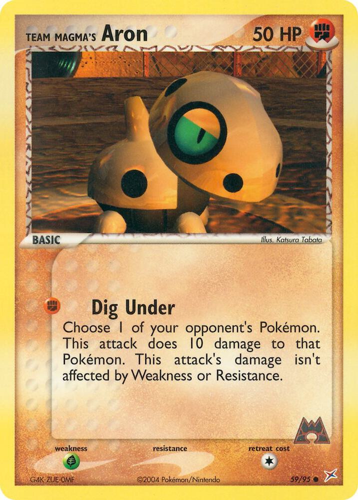 Team Magma's Aron 59/95 - NM