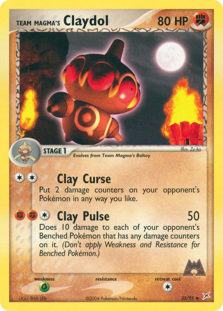 Team Magma's Claydol 33/95 - NM
