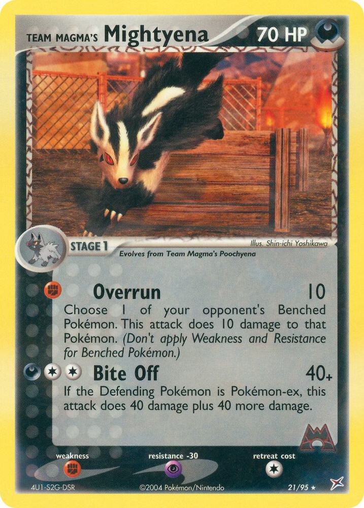 Team Magma's Mightyena 21/95 - LP