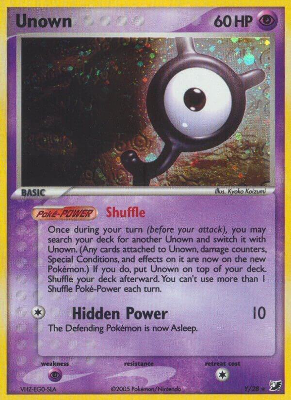 Unown Y/28 (Holofoil) - LP