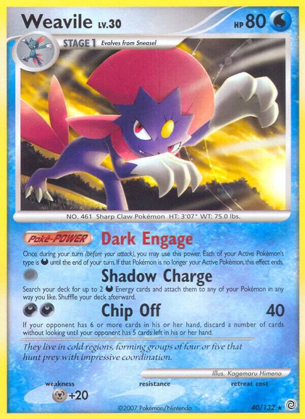 Weavile 40/132 LP- Diamond Pearl era Pokemon card — KeepitSealdz