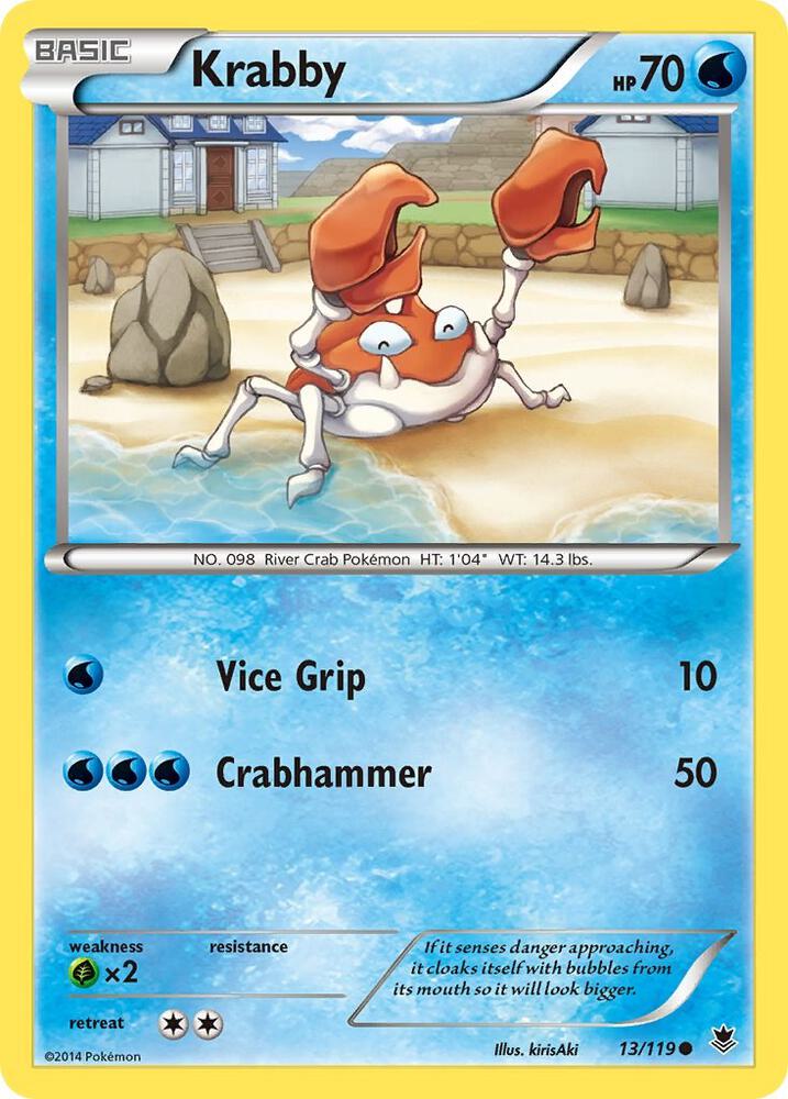 Krabby 13/119 (Reverse Holofoil)- NM