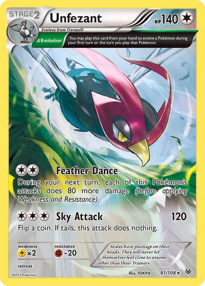 Unfezant 81/108 - NM