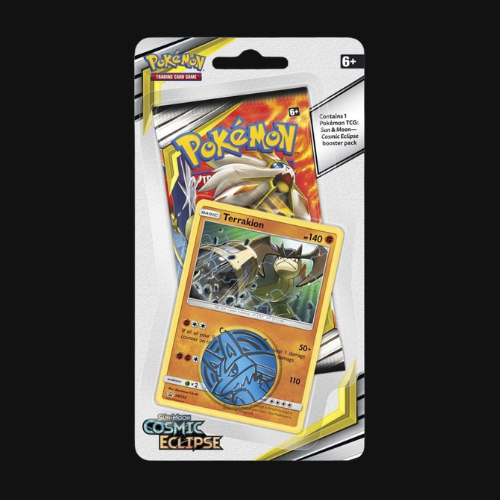 Sun & Moon Cosmic Eclipse Blister Pack - Terrakion Promo