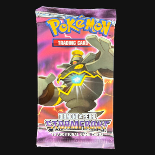 2008 Diamond Pearl Stormfront sealed booster pack seal — KeepitSealdz