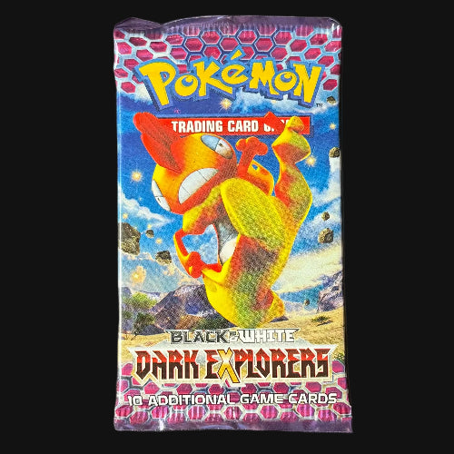 2012 Black & White Dark Explorers sealed booster pack detail — KeepitSealdz