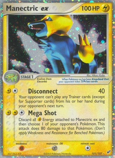 Manectric EX 101/107 MP XY Ancient Origins full art Pokemon card — KeepitSealdz