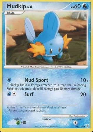 Mudkip 116/147 NM Platinum era Pokemon card — KeepitSealdz