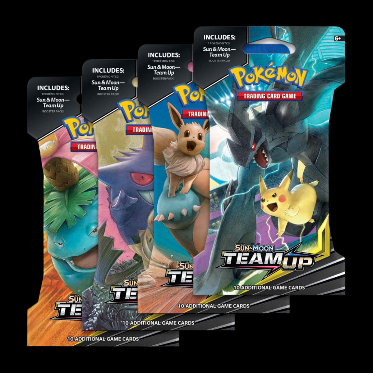 Sun & Moon Team Up Sleeved Booster Pack Art Set