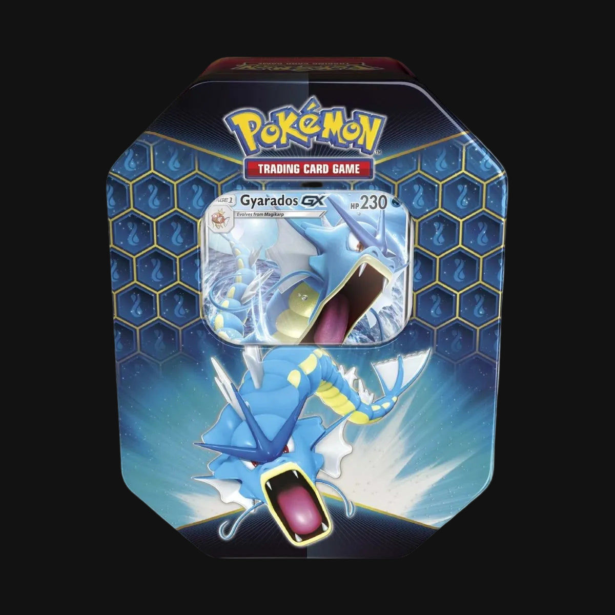 Sun & Moon Hidden Fates Gyarados GX Tin