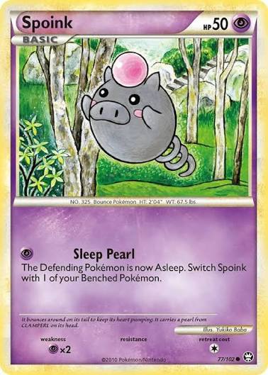 Spoink 77/102 - NM-