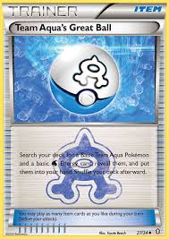 Team Aqua's Great Ball 27/34 NM EX era Pokemon card — KeepitSealdz