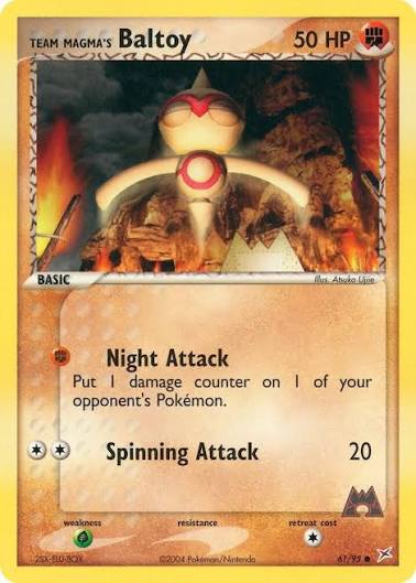 Team Magma's Baltoy 61/95 - NM