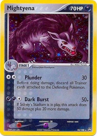 Mightyena (Holofoil) 18/108 - LP