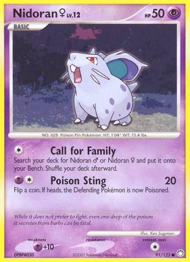 Nidoran 91/123 - LP
