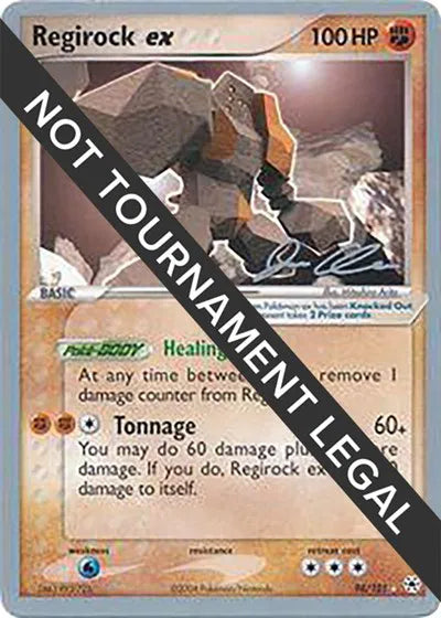 Regirock ex 98/101 (Jason Klaczynski 2006 Signature) - LP