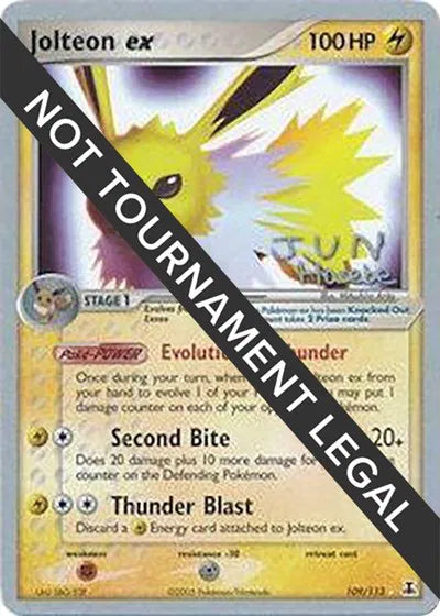 Jolteon ex 109/113 (Jun Hasebe 2007 Signature) - NM